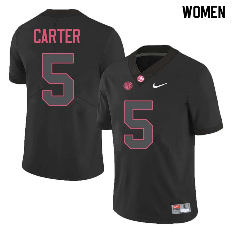 Alabama Crimson Tide Women's Shyheim Carter #5 Black NCAA Nike Authentic Stitched College Football Jersey RN16O55TV